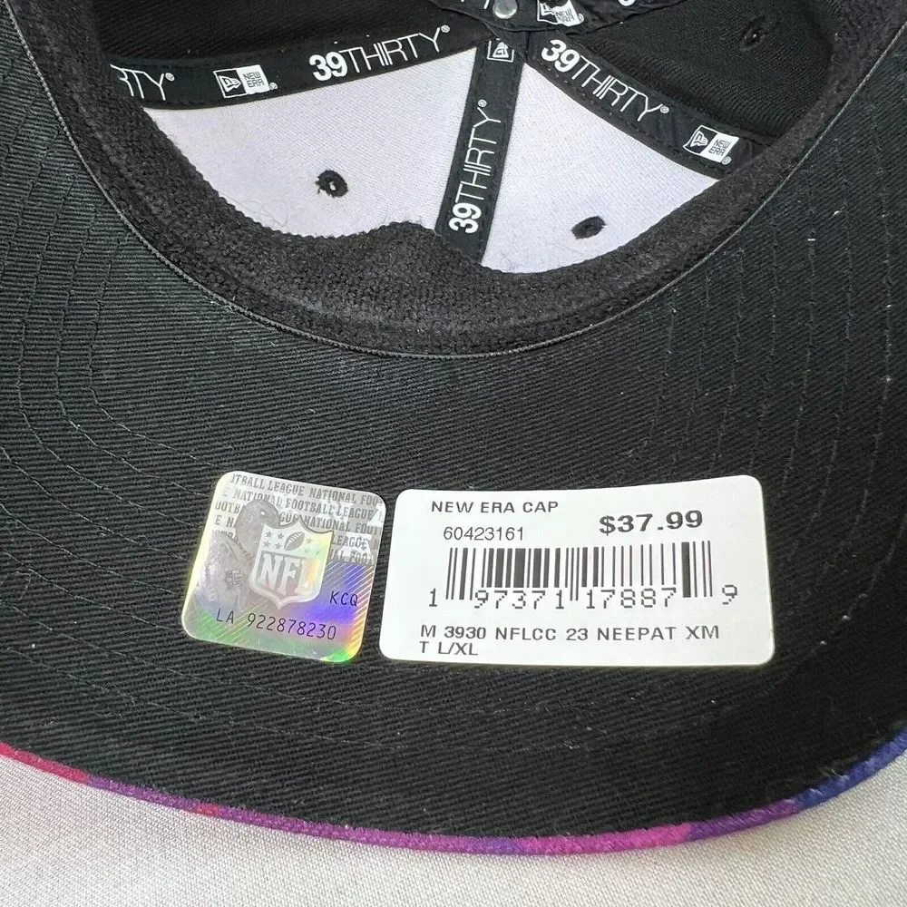 New England Patriots  New Era 39THIRTY 2023 Crucial Catch‎ Sideline Hat Sz L-XL